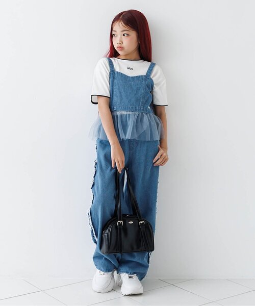 algy(アルジー)の「2WAYビスチェ&パンツセット(セットアップ・キッズ・グレー/サックスブルー/ブラック・160/150/140/130/120)」の10枚目の写真