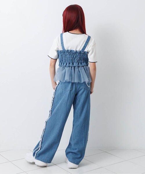 algy(アルジー)の「2WAYビスチェ&パンツセット(セットアップ・キッズ・グレー/サックスブルー/ブラック・160/150/140/130/120)」の11枚目の写真