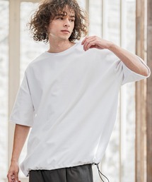 mt10238- 裾絞りベロアルーズシルエットTシャツ(CMB-R0208)