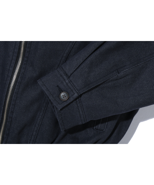 BASEMOMENT(ベースモーメント)の「ピグメントパディッドクロップワークジャケットネイビー(その他アウター・レディース・その他・LARGE/MEDIUM)」の9枚目の写真