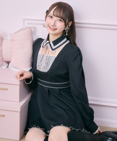 ROJITA(ロジータ)の「メイドライクセットアップ(セットアップ・レディース・ピンク/ブラック/チェック・FREE)」の16枚目の写真