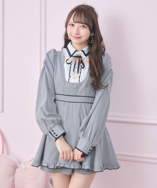 ROJITA(ロジータ)の「メイドライクセットアップ(セットアップ・レディース・ピンク/ブラック/チェック・FREE)」の12枚目の写真