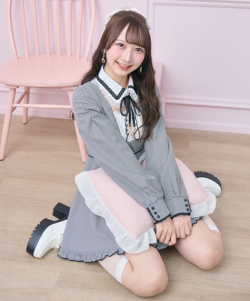 ROJITA(ロジータ)の「メイドライクセットアップ(セットアップ・レディース・ピンク/ブラック/チェック・FREE)」の14枚目の写真