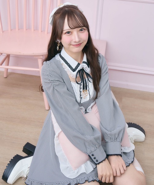 ROJITA(ロジータ)の「メイドライクセットアップ(セットアップ・レディース・ピンク/ブラック/チェック・FREE)」の15枚目の写真