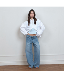 CURETTY（キュリティ）の「C ROUNDED PANEL CHECK JUMPER_WHITE（ナイロンジャケット）」