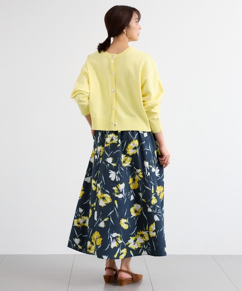 BARNYARDSTORM（バンヤードストーム）の「BARNYARDSTORM / ボタニカルプリントスカート（スカート・レディース・ネイビー/オフホワイト・0/1）」の14枚目の写真