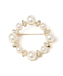 SHIPS Colors（シップス カラーズ）の「SHIPS Colors:パールモチーフ サークル ブローチ（ブローチ/コサージュ）」