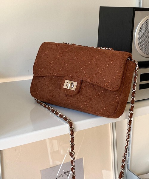 TONE SELECT GOODS(トーンセレクトグッズ)の「Liaa/スエード チェーン ミニバッグ A18760(ショルダーバッグ・レディース・ブラック/ブラウン・FREE)」の4枚目の写真