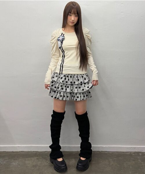 LUVISTRUE（ラヴイズトゥルー）の「EV DOT SKIRT PANTS(WHITE)（その他パンツ・レディース・その他・FREE）」の6枚目の写真