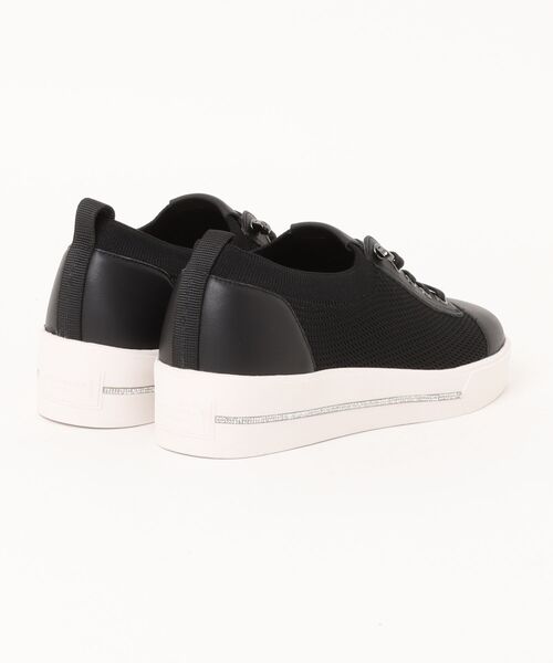 MACKINTOSH LONDON(マッキントッシュ ロンドン)の「エラスティックシューレーススリッポンスニーカー(スニーカー・レディース・ベージュ/ブラック/ホワイト・24.0cm/23.5cm/23.0cm/22.5cm/22.0cm/24.5cm)」の4枚目の写真