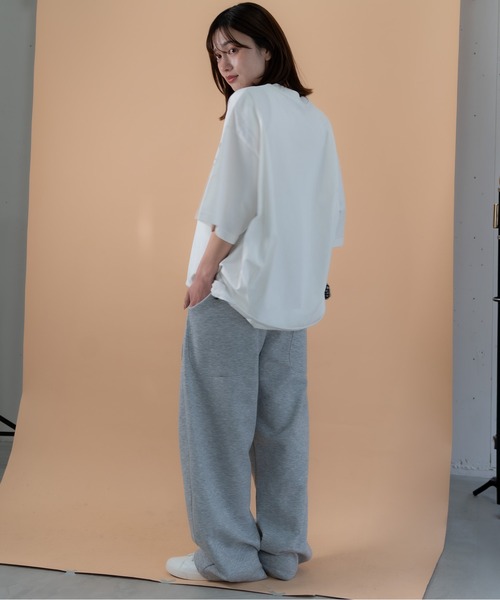 bashful base Oriental（バッシュフルベースオリエンタル）の「【bbO】バックタックコクーンドロストT（Tシャツ/カットソー・メンズ・ホワイト/ライトグレー/ブラック・MEDIUM/LARGE）」の17枚目の写真
