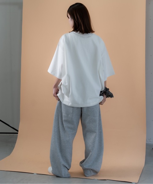 bashful base Oriental（バッシュフルベースオリエンタル）の「【bbO】バックタックコクーンドロストT（Tシャツ/カットソー・メンズ・ホワイト/ライトグレー/ブラック・MEDIUM/LARGE）」の18枚目の写真