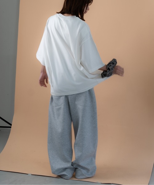 bashful base Oriental（バッシュフルベースオリエンタル）の「【bbO】バックタックコクーンドロストT（Tシャツ/カットソー・メンズ・ホワイト/ライトグレー/ブラック・MEDIUM/LARGE）」の19枚目の写真