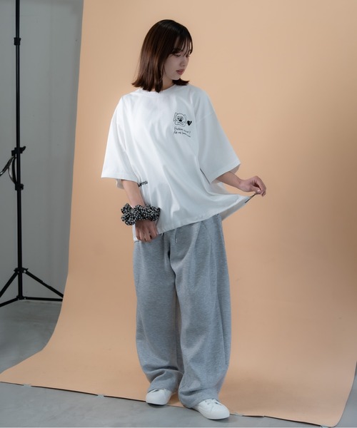 bashful base Oriental（バッシュフルベースオリエンタル）の「【bbO】バックタックコクーンドロストT（Tシャツ/カットソー・メンズ・ホワイト/ライトグレー/ブラック・MEDIUM/LARGE）」の20枚目の写真