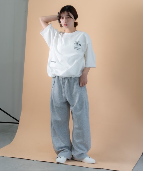 bashful base Oriental（バッシュフルベースオリエンタル）の「【bbO】バックタックコクーンドロストT（Tシャツ/カットソー・メンズ・ホワイト/ライトグレー/ブラック・MEDIUM/LARGE）」の21枚目の写真