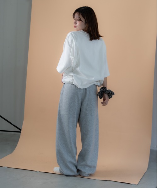 bashful base Oriental（バッシュフルベースオリエンタル）の「【bbO】バックタックコクーンドロストT（Tシャツ/カットソー・メンズ・ホワイト/ライトグレー/ブラック・MEDIUM/LARGE）」の22枚目の写真