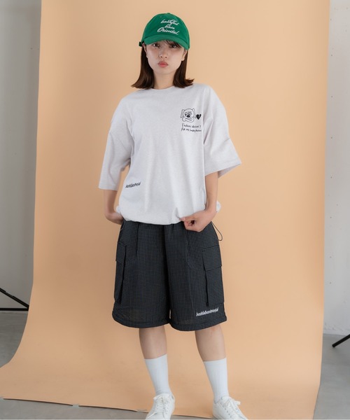 bashful base Oriental（バッシュフルベースオリエンタル）の「【bbO】バックタックコクーンドロストT（Tシャツ/カットソー・メンズ・ホワイト/ライトグレー/ブラック・MEDIUM/LARGE）」の8枚目の写真