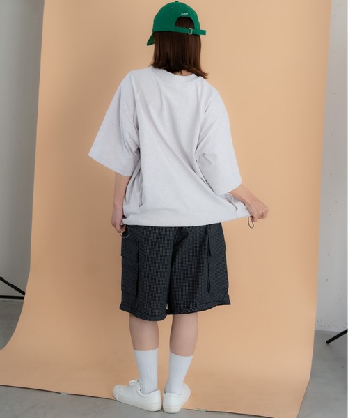 bashful base Oriental（バッシュフルベースオリエンタル）の「【bbO】バックタックコクーンドロストT（Tシャツ/カットソー・メンズ・ホワイト/ライトグレー/ブラック・MEDIUM/LARGE）」の6枚目の写真