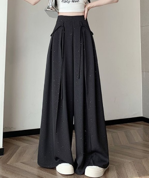 Ritzy（リッツィー）の「ラメ入りドレープシフォンスカートパンツ（その他パンツ・レディース・ブラック/ホワイト・M/L）」の3枚目の写真