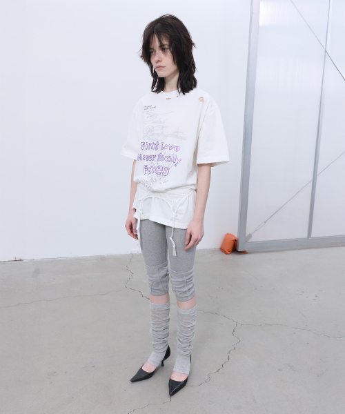 LCDC TM（エルシーディーシーティーエム）の「DISTRESSED OVERSIZED T-SHIRT (WHITE)（Tシャツ/カットソー・レディース・その他・OS）」の2枚目の写真