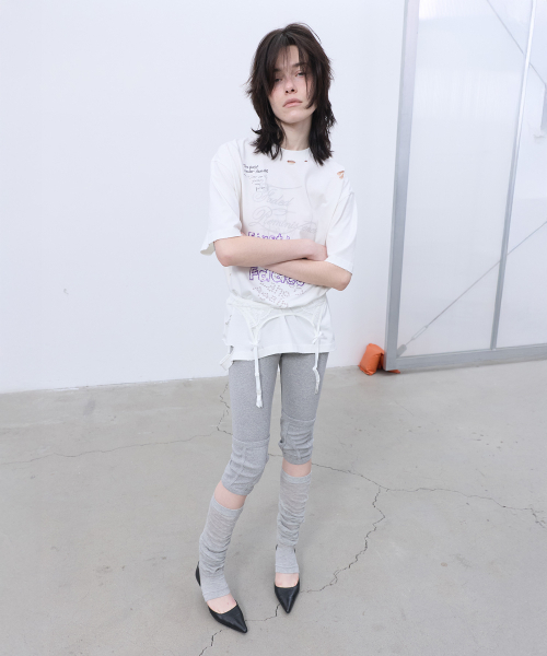 LCDC TM（エルシーディーシーティーエム）の「DISTRESSED OVERSIZED T-SHIRT (WHITE)（Tシャツ/カットソー・レディース・その他・OS）」の5枚目の写真