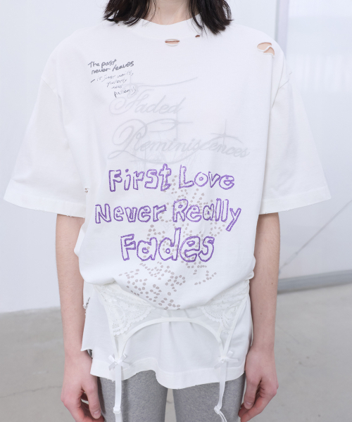 LCDC TM（エルシーディーシーティーエム）の「DISTRESSED OVERSIZED T-SHIRT (WHITE)（Tシャツ/カットソー・レディース・その他・OS）」の8枚目の写真