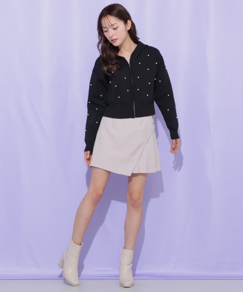 JILL by JILL STUART(ジルバイジルスチュアート)の「ボタン付きサイトプリーツスカパン(その他パンツ・レディース・ブラウン/ベージュ/グレー・SMALL/MEDIUM)」の22枚目の写真