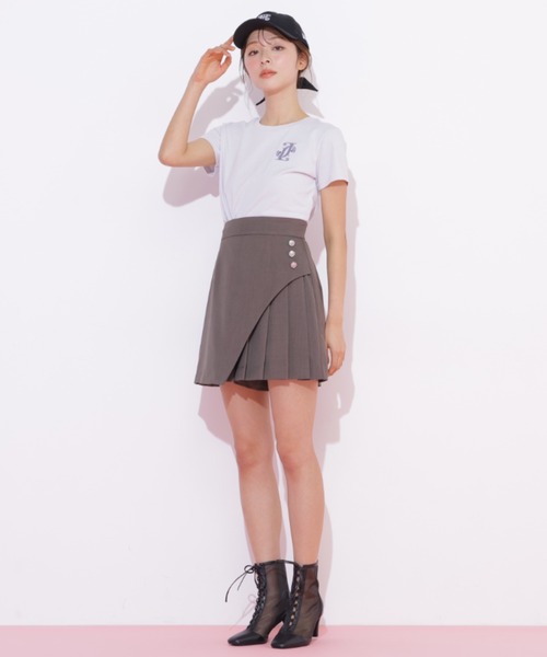 JILL by JILL STUART(ジルバイジルスチュアート)の「ボタン付きサイトプリーツスカパン(その他パンツ・レディース・ブラウン/ベージュ/グレー・SMALL/MEDIUM)」の9枚目の写真