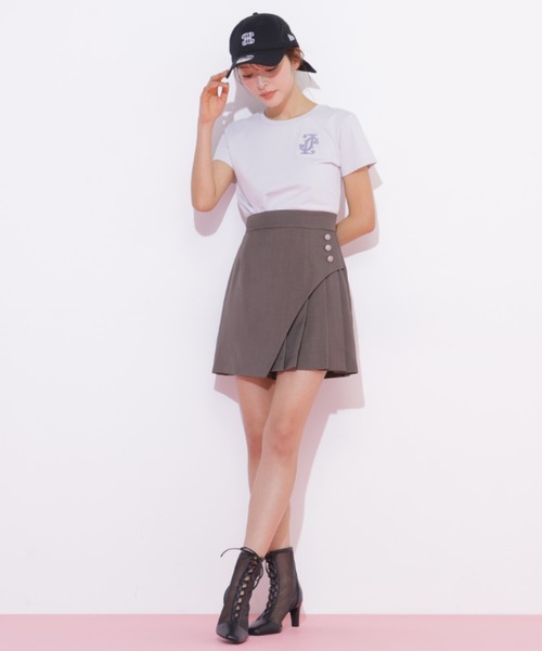 JILL by JILL STUART(ジルバイジルスチュアート)の「ボタン付きサイトプリーツスカパン(その他パンツ・レディース・ブラウン/ベージュ/グレー・SMALL/MEDIUM)」の10枚目の写真