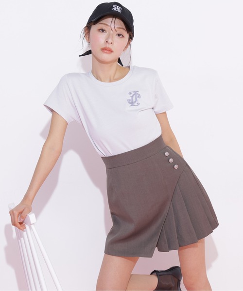 JILL by JILL STUART(ジルバイジルスチュアート)の「ボタン付きサイトプリーツスカパン(その他パンツ・レディース・ブラウン/ベージュ/グレー・SMALL/MEDIUM)」の5枚目の写真
