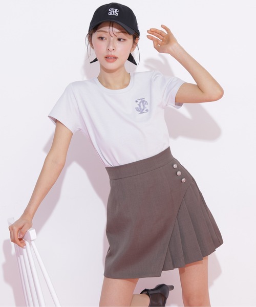 JILL by JILL STUART(ジルバイジルスチュアート)の「ボタン付きサイトプリーツスカパン(その他パンツ・レディース・ブラウン/ベージュ/グレー・SMALL/MEDIUM)」の6枚目の写真