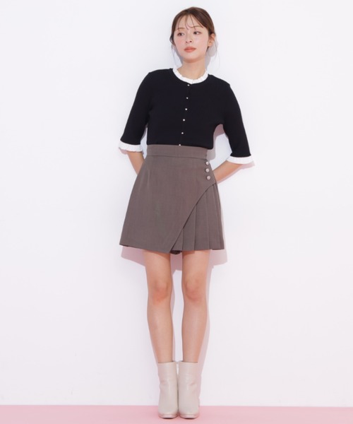 JILL by JILL STUART(ジルバイジルスチュアート)の「ボタン付きサイトプリーツスカパン(その他パンツ・レディース・ブラウン/ベージュ/グレー・SMALL/MEDIUM)」の13枚目の写真
