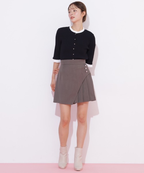 JILL by JILL STUART(ジルバイジルスチュアート)の「ボタン付きサイトプリーツスカパン(その他パンツ・レディース・ブラウン/ベージュ/グレー・SMALL/MEDIUM)」の14枚目の写真