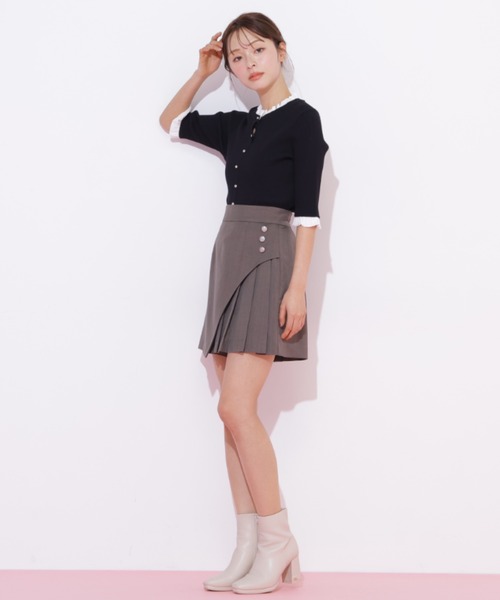 JILL by JILL STUART(ジルバイジルスチュアート)の「ボタン付きサイトプリーツスカパン(その他パンツ・レディース・ブラウン/ベージュ/グレー・SMALL/MEDIUM)」の15枚目の写真