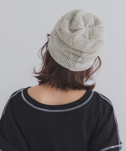 Ruben（ルーベン）の「GLITTER BEANIE／グリッタービーニー（ニットキャップ/ビーニー・レディース・ライトグレー/グリーン/ベージュ/オレンジ/ブラック・FREE）」の10枚目の写真