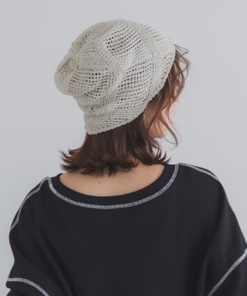 Ruben（ルーベン）の「GLITTER BEANIE／グリッタービーニー（ニットキャップ/ビーニー・レディース・ライトグレー/グリーン/ベージュ/オレンジ/ブラック・FREE）」の11枚目の写真