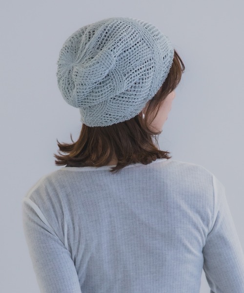 Ruben（ルーベン）の「GLITTER BEANIE／グリッタービーニー（ニットキャップ/ビーニー・レディース・ライトグレー/グリーン/ベージュ/オレンジ/ブラック・FREE）」の22枚目の写真