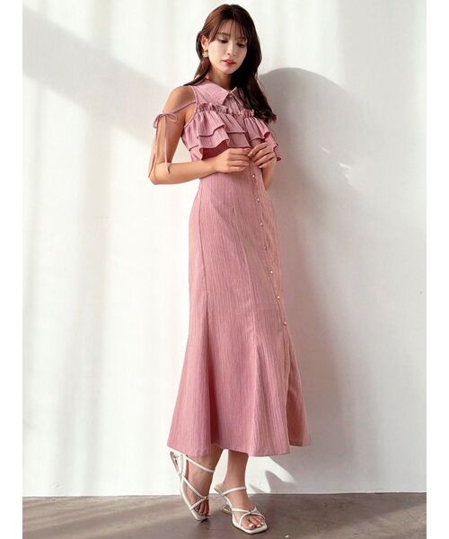 RESEXXY（リゼクシー）の「ゴールドポイントメッシュサンダル（サンダル・レディース・ピンク/ブラック/アイボリー・LARGE/MEDIUM/SMALL）」の9枚目の写真