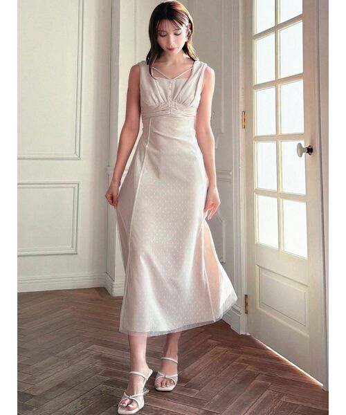 RESEXXY（リゼクシー）の「ゴールドポイントメッシュサンダル（サンダル・レディース・ピンク/ブラック/アイボリー・LARGE/MEDIUM/SMALL）」の11枚目の写真