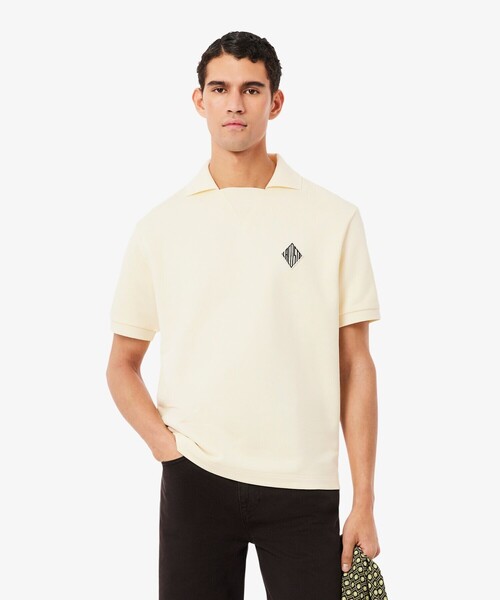 ルーズフィットフリースポロシャツ（ポロシャツ）｜LACOSTE（ラコステ