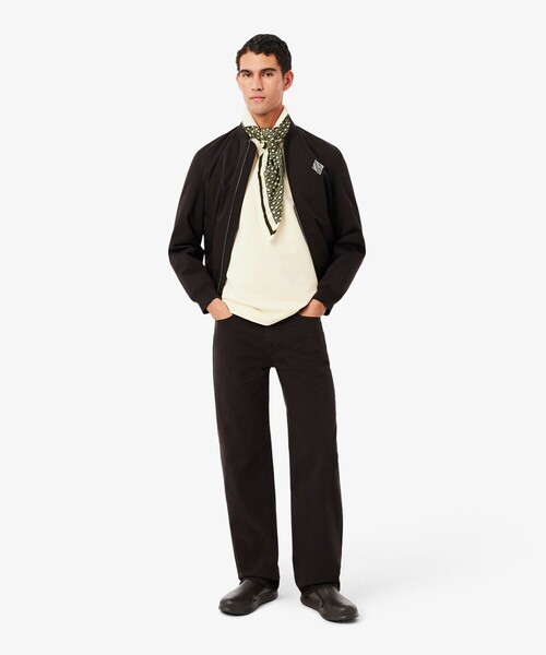 LACOSTE（ラコステ）の「ルーズフィットフリースポロシャツ（ポロシャツ・メンズ・アイボリー・5/4/3/2）」の8枚目の写真