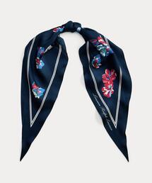 LAUREN RALPH LAUREN（ローレン ラルフ ローレン）の「フローラル シルク ダイヤモンド スカーフ（バンダナ/スカーフ）」