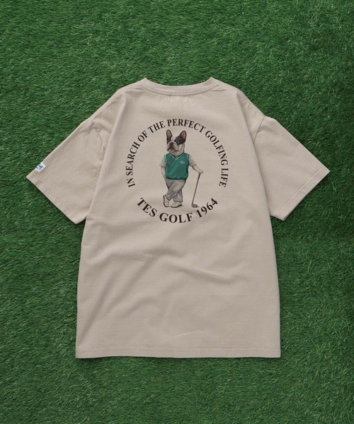 The Endless Summer(エンドレスサマー)の「TES BUHI GOLFER TEE/ Tシャツ(Tシャツ/カットソー・メンズ・ベージュ/アイボリー/ピンク/ホワイト・LARGE/MEDIUM/SMALL/X-LARGE)」の3枚目の写真