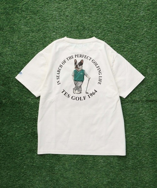 The Endless Summer(エンドレスサマー)の「TES BUHI GOLFER TEE/ Tシャツ(Tシャツ/カットソー・メンズ・ベージュ/アイボリー/ピンク/ホワイト・LARGE/MEDIUM/SMALL/X-LARGE)」の1枚目の写真