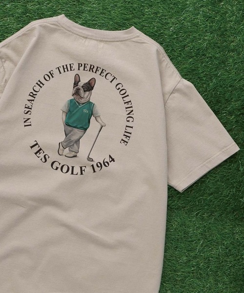 The Endless Summer(エンドレスサマー)の「TES BUHI GOLFER TEE/ Tシャツ(Tシャツ/カットソー・メンズ・ベージュ/アイボリー/ピンク/ホワイト・LARGE/MEDIUM/SMALL/X-LARGE)」の6枚目の写真
