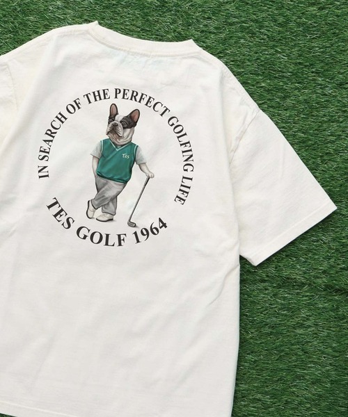 The Endless Summer(エンドレスサマー)の「TES BUHI GOLFER TEE/ Tシャツ(Tシャツ/カットソー・メンズ・ベージュ/アイボリー/ピンク/ホワイト・LARGE/MEDIUM/SMALL/X-LARGE)」の12枚目の写真