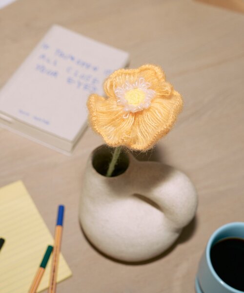 BIRTHDAY BAR（バースデイバー）の「【SAHIR サヒール】　Yarn flowers　毛糸 花（インテリア雑貨・レディース・パープル/オレンジ/ブルー/アイボリー・0）」の4枚目の写真