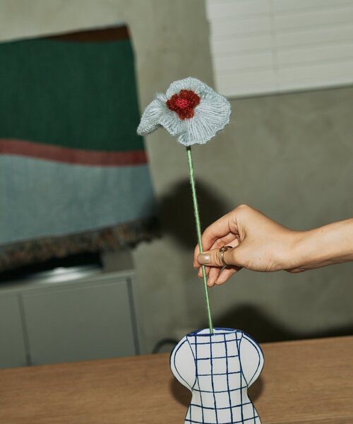 BIRTHDAY BAR（バースデイバー）の「【SAHIR サヒール】　Yarn flowers　毛糸 花（インテリア雑貨・レディース・パープル/オレンジ/ブルー/アイボリー・0）」の2枚目の写真