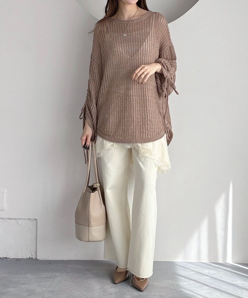 mysty woman（ミスティウーマン）の「硫化染めツイルパンツ　666541（その他パンツ・レディース・ベージュ/アイボリー・SMALL/MEDIUM）」の16枚目の写真