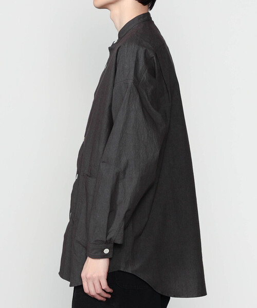 HAVERSACK（ハバーザック）の「HAVERSACK | 〈別注〉 コットン 長袖シャツ MEN（シャツ/ブラウス・メンズ・チャコール/オフホワイト・M/L）」の11枚目の写真